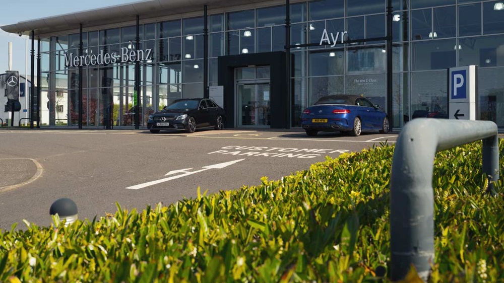 Mercedes of Ayr entrance