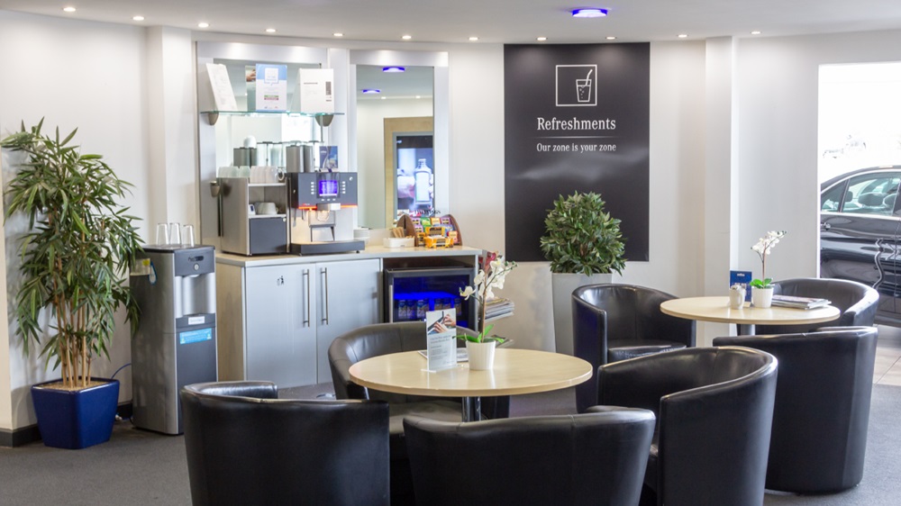 Mercedes-Benz of Huddersfield waiting room