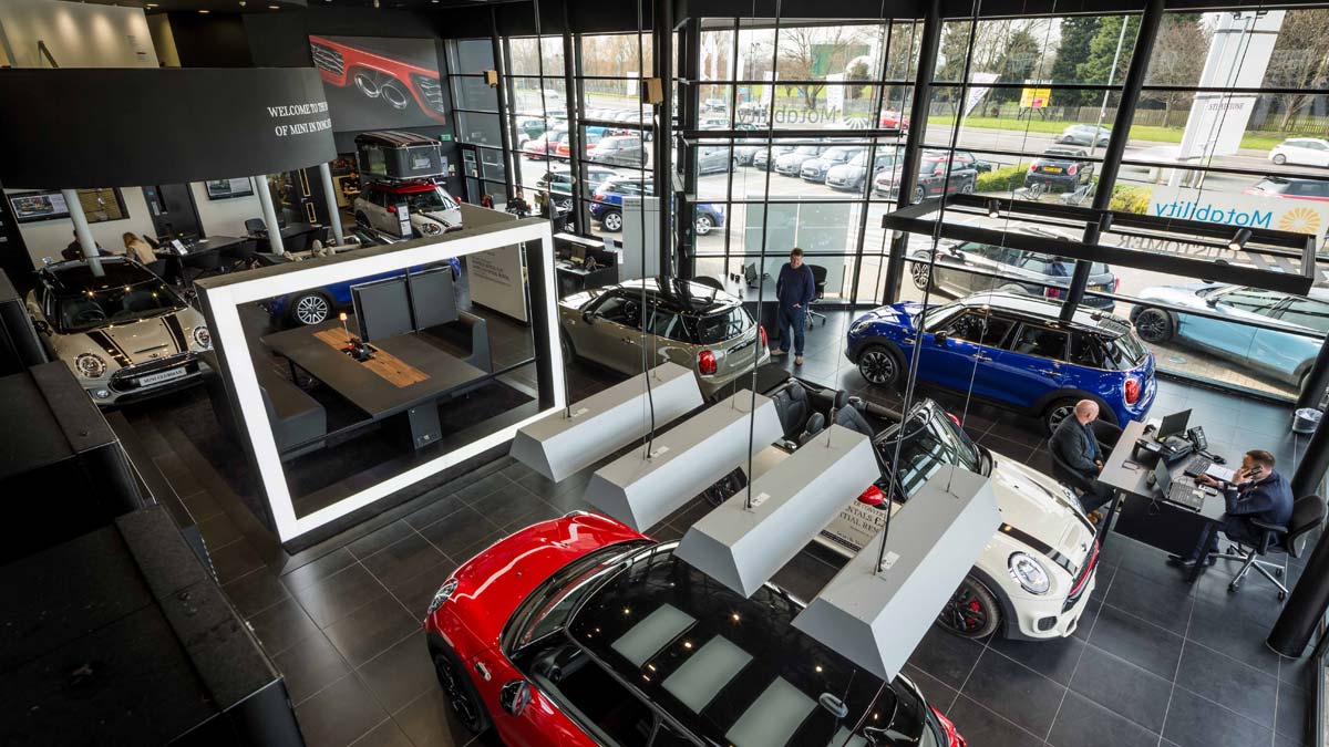 MINI Doncaster showroom from above