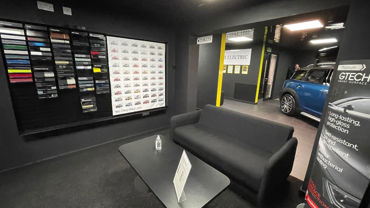 MINI Harrogate showroom and waiting area