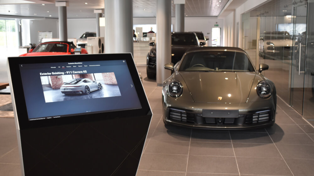 Porsche Centre Stockport Customisation Tablet