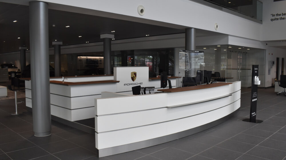 Porsche Centre Stockport Reception Desk