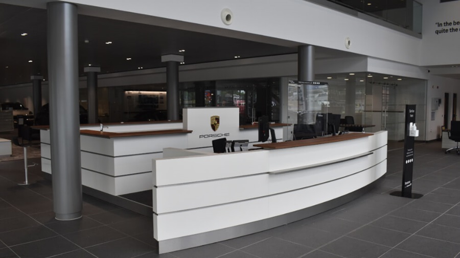 Porsche Centre Stockport Reception Desk