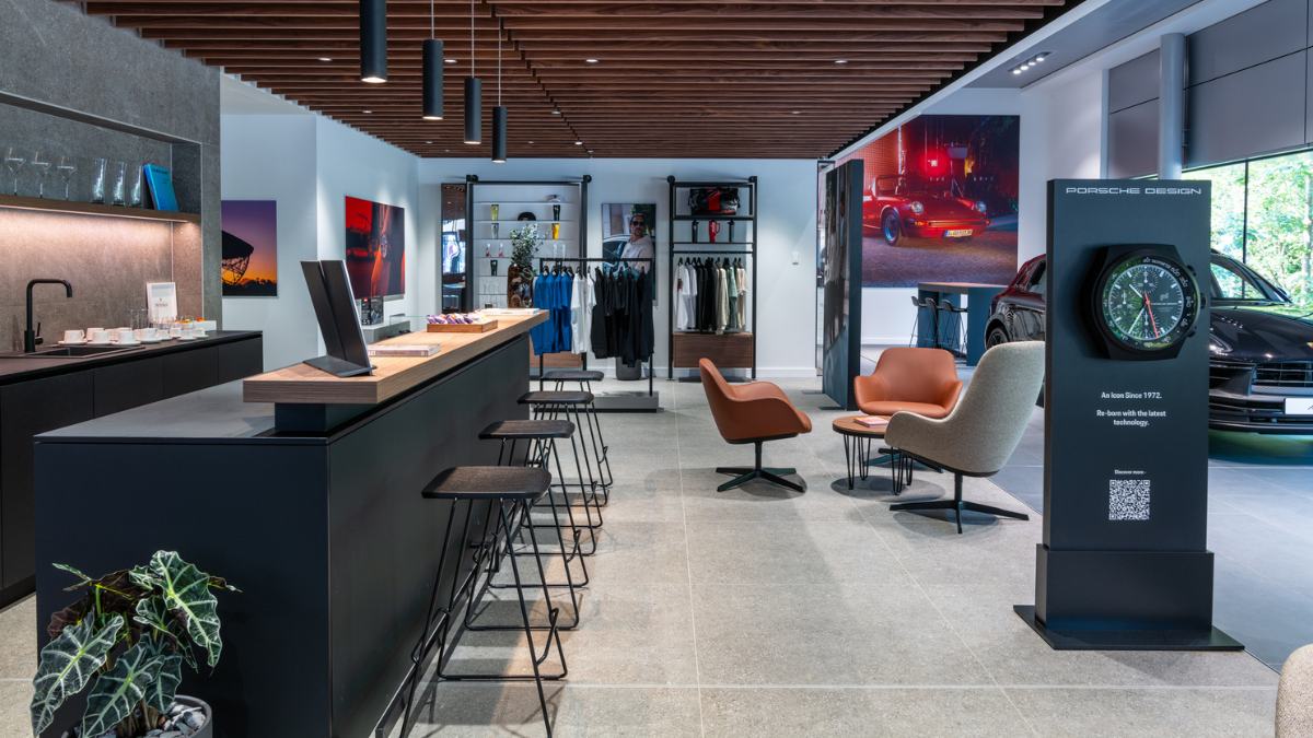 Porsche Wilmslow Dealership Refreshments Area