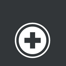 Icon of a Cross Inside a Circle