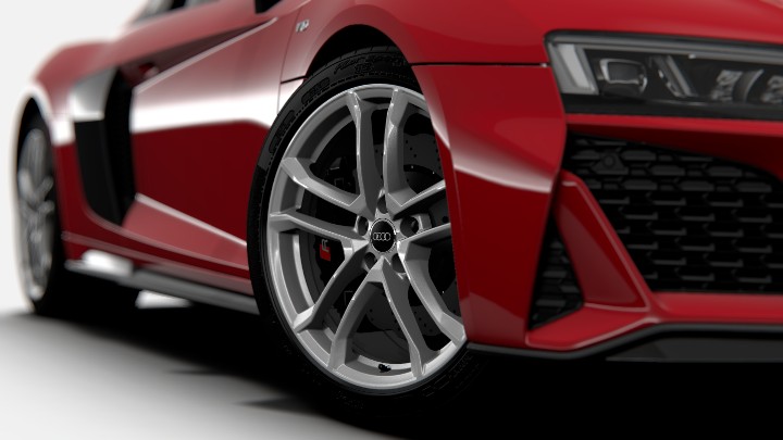 red alloy alloy wheel