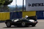 Jaguar Lightweight E-Type on the Le Mans Classic track.