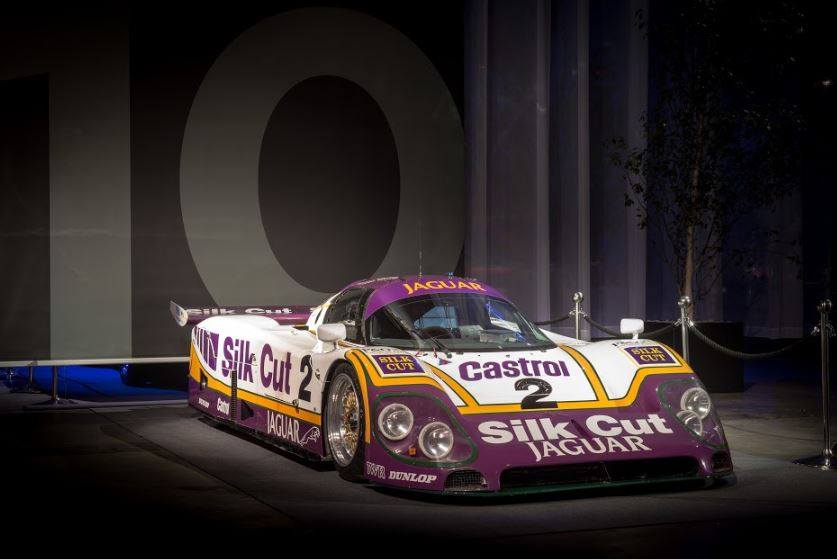 Jaguar XJR-9 on stage at Le Mans Classic.
