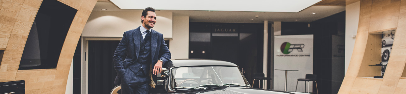 David Gandy with the Lightweight E-Type.