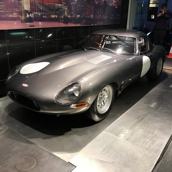 E Type Front View E-type Makes Exclusive Appearance on Berkeley St