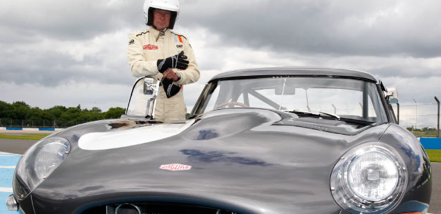Gary Pearson stood with the E-Type