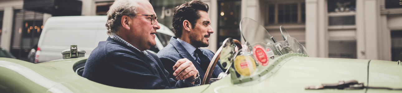 Richard Frankel, owner of Jaguar C-type MDU 212.