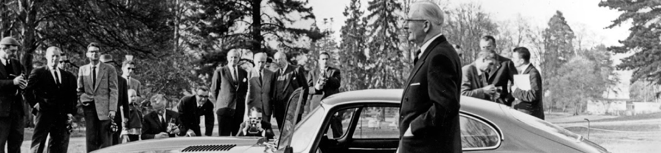 E-Type launch in 1961.