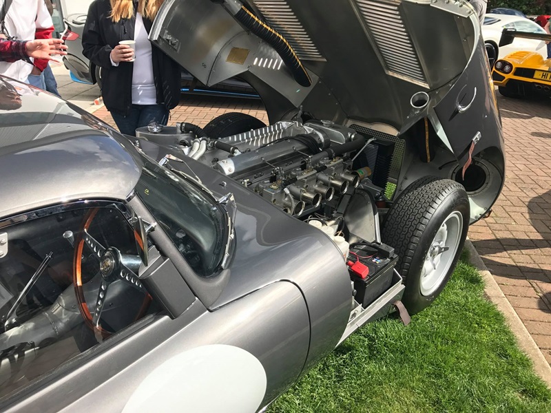 Looking under the bonnet of the Lightweight E-Type.