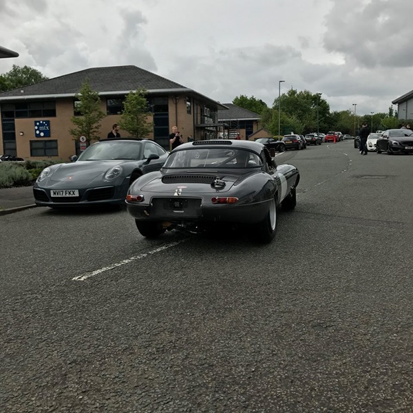 Rear view of the E-Type.