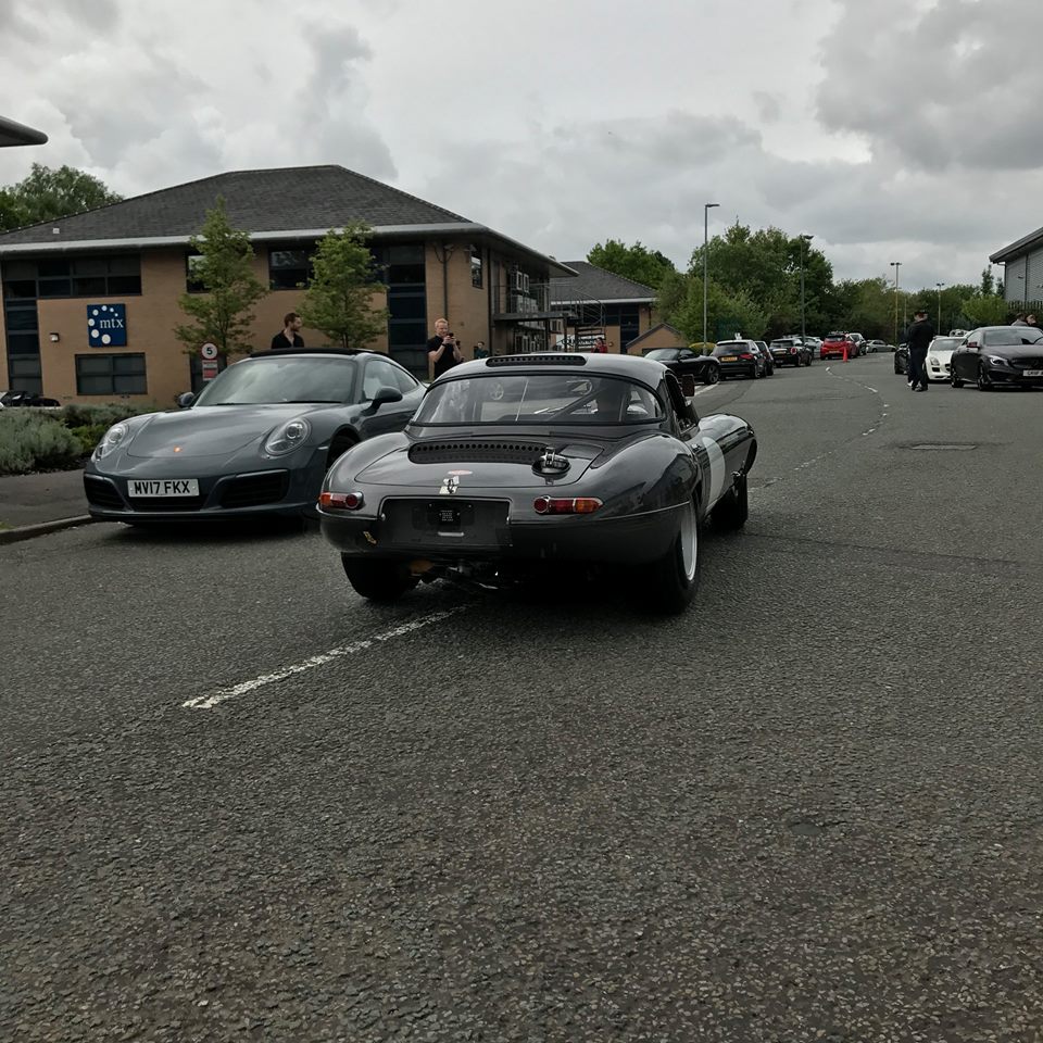 Rear view of the E-Type.