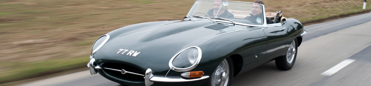 Green Jaguar E-Type launch at Geneva Motor Show.