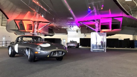 Jaguar E-Type meets the concorde