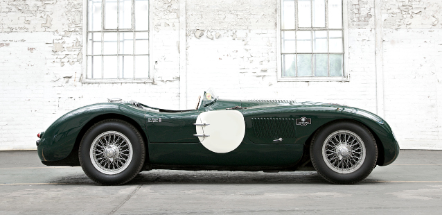Jaguar C-Type in green.