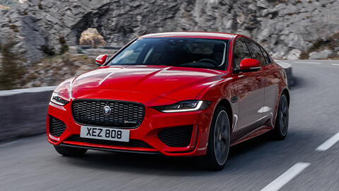 Jaguar XE Exterior, Front Driving