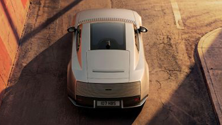 Jaguar Type 01 rear on the road