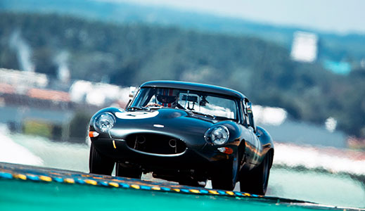 Stratstone's Lightweight E-Type at Le Mans.