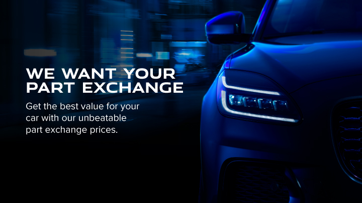 Jaguar Headlights With Part Exchange Messaging