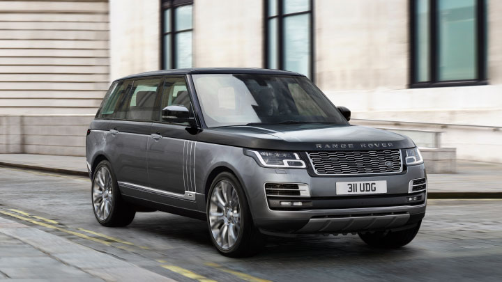 Land Rover Range Rover in grey.