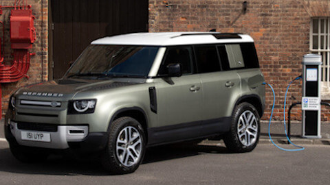 Defender PHEV Being Charged