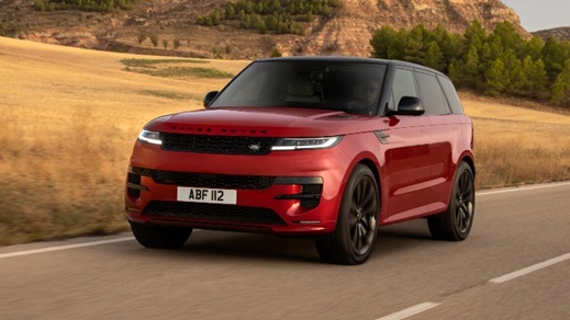 Range Rover Sport driving country road