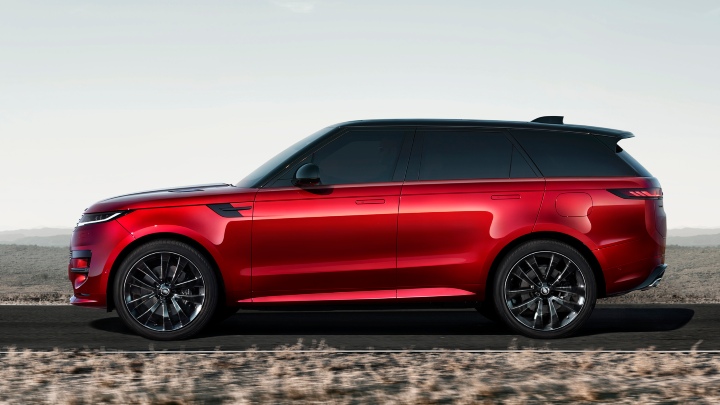 Range Rover Sport Red static side angle