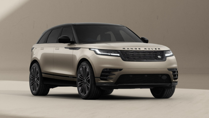 Gold Range Rover Velar Belgravia Exterior Front