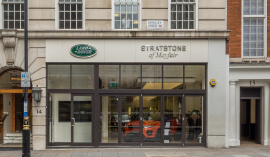 Outside Land Rover Mayfair.