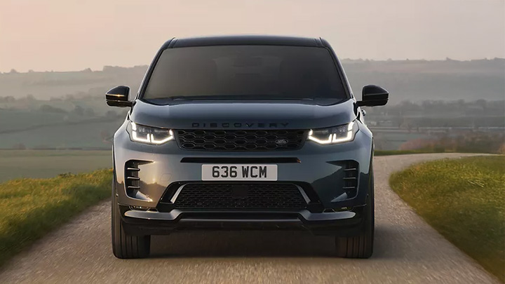 Black Land Rover Discovery Sport Front Static