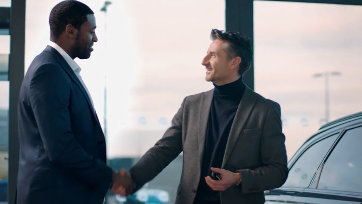 Customer Shaking Hands