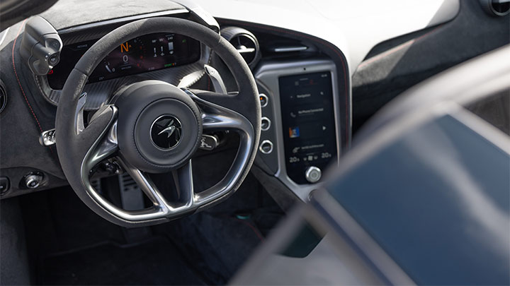 McLaren 750S Spider Interior Steering Wheel