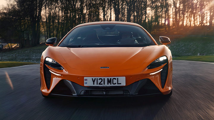 Orange McLaren Artura Front