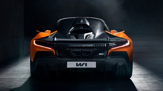 McLaren W1 orange rear