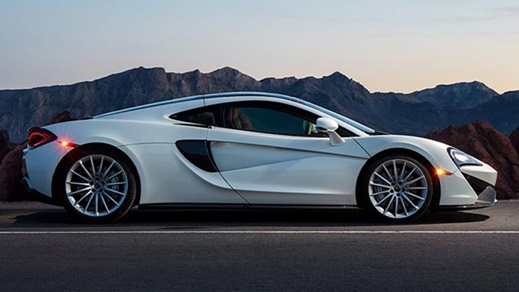 White McLaren 570GT Side