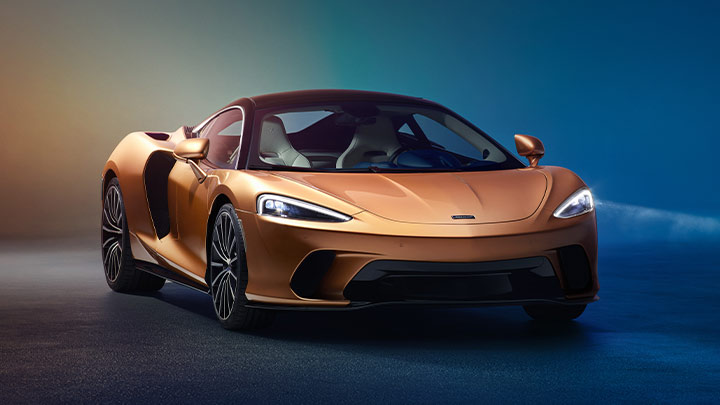 Gold McLaren GT Front Static