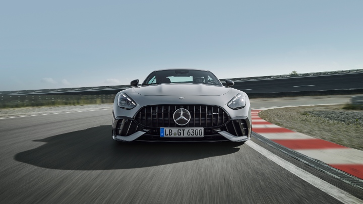 Mercedes-AMG GT Coupe Grey straight on