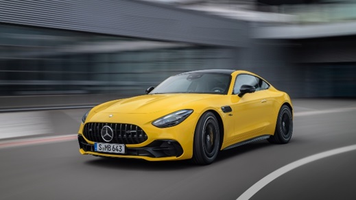 Mercedes-AMG GT Coupe Yellow driving