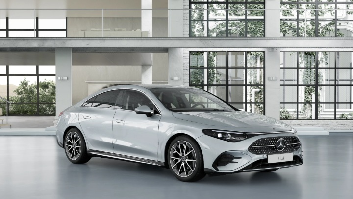 Silver Mercedes Benz AMG Line Premium