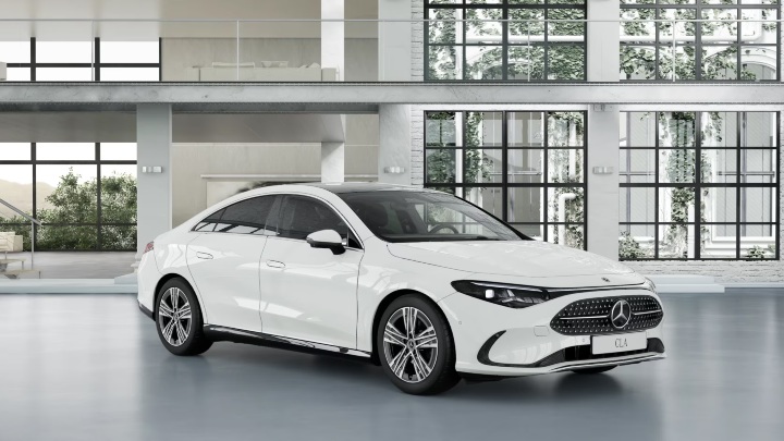 White Mercedes Benz CLA Sport Executive