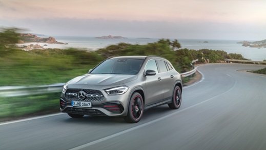 Mercedes-Benz GLA on the road