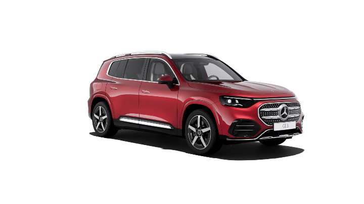 Red Mercedes Benz GLB AMG Line Exec trim