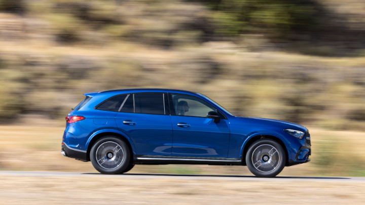 Mercedes-Benz GLC SUV Exterior Side Driving