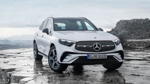 White Mercedes-Benz GLC SUV Exterior Front