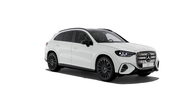 White Mercedes GLC Electric Premier edition trim