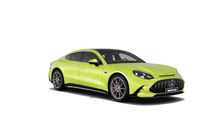 Green Mercedes-AMG GT 4 door coupe Premium trim